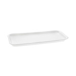 Pactiv Evergreen Supermarket Tray, #10S, 10.75 x 5.7 x 0.65, White, Foam, 500/Carton (PCT0TF110S00000) View Product Image