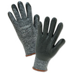 West Chester Nitrile Coated Gloves, Large, Black/Gray, 10 in, Palm Coated View Product Image