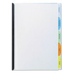 GBC View-Tab Report Cover, Grooved Sliding Bar, 8.5 x 11, Clear/Clear