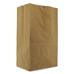 General Squat Paper Grocery Bags, 57 lb Capacity, 1/8 BBL, 10.13" x 6.75" x 14.38", Kraft, 500 Bags (BAGSK1857) View Product Image