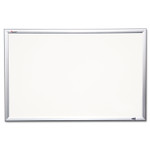 AbilityOne 7110015680406 SKILCRAFT Quartet Magnetic Porcelain Marker Board, 60 x 36, White Surface, Anodized Aluminum Frame (NSN5680406) View Product Image