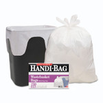 Handi-Bag Super Value Pack, 8 gal, 0.6 mil, 22" x 24", White, 130 Bags/Box, 6 Boxes/Carton (WBIHAB6FW130CT) View Product Image
