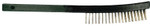 Curved Handle Scratch Brush 3X19 Rows Ss Wire (410-85014)