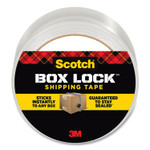 Scotch Box Lock Shipping Packaging Tape, 3" Core, 1.88" x 54.6 yds, Clear