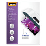 Fellowes ImageLast Laminating Pouches with UV Protection, 3 mil, 9" x 11.5", Clear, 100/Pack (FEL52454) View Product Image