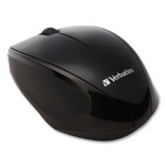 Verbatim Wireless Notebook Multi-Trac Blue LED Mouse, 2.4 GHz Frequency/32.8 ft Wireless Range, Left/Right Hand Use, Black (VER97992) View Product Image