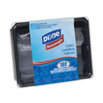 Dixie Cutlery Keeper Tray with Clear Plastic Utensils: 600 Forks, 600 Knives, 600 Spoons (DXECH0180DX7CT) Product Image 