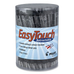 Pilot EasyTouch Ballpoint Pen, Retractable, Fine 0.7 mm, Black Ink, Clear Barrel, 36/Pack (PIL54058)