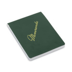 AbilityOne 7530010607511, SKILCRAFT Memorandum Pad, Narrow Rule, Green Cover, 144 White 3.38 x 4.5 Sheets, Dozen