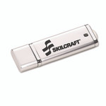 AbilityOne 7045015584987, SKILCRAFT Ultra-Slim Flash Drive, 4 GB, Silver