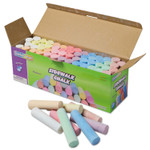 Creativity Street Sidewalk Chalk, Jumbo Stick, 4" x 1" Diameter, 12 Assorted Colors, 52/Set (CKC1752) View Product Image