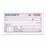 Adams Money/Rent Receipt Book, Two-Part Carbonless, 4.88 x 2.75, 50 Forms Total