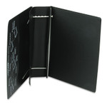 Charles Leonard VariCap Expandable Binder, 2 Posts, 6" Capacity, 11 x 8.5, Black