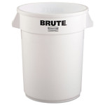 Rubbermaid Commercial Vented Round Brute Container, 32 gal, Plastic, White (RCP2632WHI) View Product Image