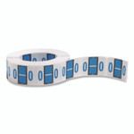 Smead A-Z Color-Coded End Tab Filing Labels, O, 1 x 1.25, White, 500/Roll