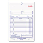 Rediform Purchase Order Book, 12 Lines, Three-Part Carbonless, 5.5 x 7.88, 50 Forms Total
