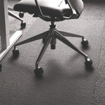 Floortex Cleartex Ultimat XXL Polycarbonate Square General Office Mat for Carpets, 60 x 60, Clear