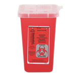 Impact 1-Quart Sharps Container, Plastic, Red