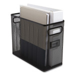 TRU RED Wire Mesh Box-Style Vertical Document Organizer, 1 Section, Letter-Size, 5.79 x 12.4 x 10.16, Matte Black