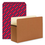 Smead Redrope Drop Front File Pockets, 5.25" Expansion, Legal Size, Redrope, 50/Box