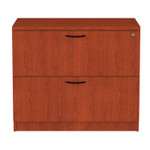 Alera Valencia Series Lateral File, 2 Legal/Letter-Size File Drawers, Medium Cherry, 34" x 22.75" x 29.5"