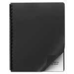 GBC Opaque Plastic Presentation Covers for Binding Systems, Black, 11.25 x 8.75, Unpunched, 25/Pack