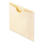 Pendaflex Smart Shield Reinforced File Jackets, Straight Tab, Letter Size, Manila, 100/Box