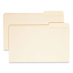 Smead Manila File Folders, 1/3-Cut Tabs: Right Position, Legal Size, 0.75" Expansion, Manila, 100/Box
