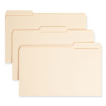 Smead Top Tab Fastener Folders, 1/3-Cut Tabs: Assorted, 0.75" Expansion, 1 Fastener, Legal Size, Manila Exterior, 50/Box