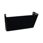 Universal Wall File Pockets, Plastic, Letter Size, 13" x 4.13" x 7", Black View Product Image