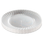 WNA Classicware Plastic Plates, 9" dia, Clear, 12/Pack
