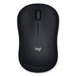 Logitech M185 Wireless Mouse, 2.4 GHz Frequency/30 ft Wireless Range, Left/Right Hand Use, Black (LOG910002225) View Product Image