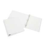 AbilityOne 7510012034708 SKILCRAFT Round Ring View Binder, 3 Rings, 1" Capacity, 11 x 8.5, White (NSN2034708) View Product Image