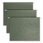 Smead Hanging Folders, Letter Size, 1/3-Cut Tabs, Standard Green, 25/Box