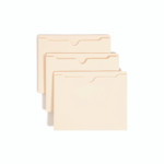 Smead Manila File Jackets, 2-Ply Straight Tab, Letter Size, Manila, 50/Box SMD75560
