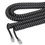 Softalk Coiled Phone Cord, Plug/Plug, 25 ft, Black (SOF42261) View Product Image