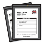 C-Line Shop Ticket Holders, Stitched, One Side Clear, 75 Sheets, 9 x 12, 25/Box