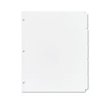 Avery Write and Erase Plain-Tab Paper Dividers, 5-Tab, 11 x 8.5, White, 36 Sets (AVE11506) View Product Image