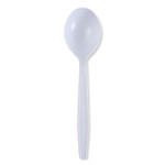 Boardwalk Heavyweight Wrapped Polypropylene Cutlery, Soup Spoon, White, 1,000/Carton View Product Image