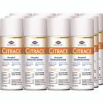 Clorox Healthcare Citrace Hospital Disinfectant and Sanitizer, Citrus, 14 oz Aerosol Spray, 12/Carton