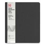 TRU RED Soft-Cover Notebook Folio Set, Narrow Rule, Black Cover, 11 x 8.5, 80 Sheets View Product Image