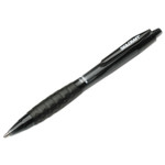 AbilityOne 7520014457233 SKILCRAFT VISTA Ballpoint Pen, Retractable, Fine 0.7 mm, Black Ink, Smoke Barrel, Dozen (NSN4457233) View Product Image