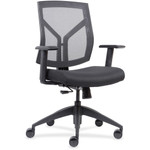 Lorell Mid-Back Chairs with Mesh Back & Fabric Seat (LLR83111) View Product Image