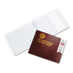 Dome Notary Public Record Book, 10 Column Format, Maroon Cover, 10.5 x 8.25 Sheets, 32 Sheets/Book