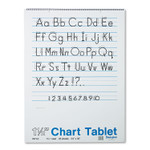 Pacon Chart Tablets, Presentation Format (1.5" Rule), 24 x 32, White, 25 Sheets Product Image 