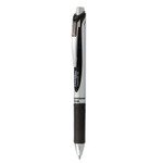 Pentel EnerGel RTX Gel Pen, Retractable, Medium 0.7 mm, Black Ink, Black/Gray Barrel (PENBL77A) View Product Image