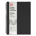 TRU RED Wirebound Soft-Cover Project-Planning Notebook, Preprinted Planning Template, Black Cover, 9.5 x 6.5, 80 Sheets View Product Image