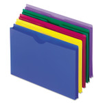 Pendaflex Poly File Jackets, Straight Tab, Legal Size, Assorted Colors, 5/Pack