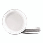 Perk Economy Paper Plates, 9" dia, White, 100/Pack