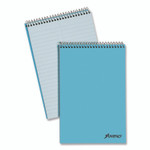 Ampad Steno Pads, Gregg Rule, Blue Cover, 80 Green-Tint 6 x 9 Sheets